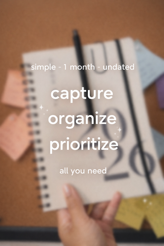 This Month Planner : 1- Month Productivity Planner (7x9)